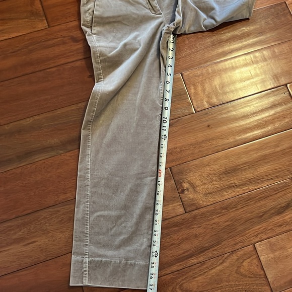 Anthropologie Louie Khaki Straight Leg Velvet Size 8 - Picture 4 of 8